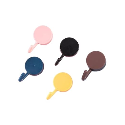 5 Pcs Colorful Hooks Self-Adhesive, Self-Adhesive Wall Hooks, Adhesive Wall Hanger Heavy Duty Cute Colorful Key Holder Wall Decorative Hooks, Wall Hooks