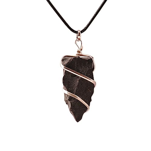 YATSKIA Raw Black Tourmaline Crystal Stone Necklace Pendant For Men & Women - Chakra Healing Crystal Jewelry, Him/Her Gifts, Wealth Abundancae Gift - Prosperity Natural Real Authentic Gemstone