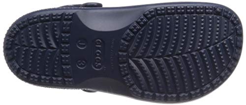 Crocs Clog infantil forrado com baya | Pantufas quentes e felpudas para crianças, Carvão/Carvão, 1 L