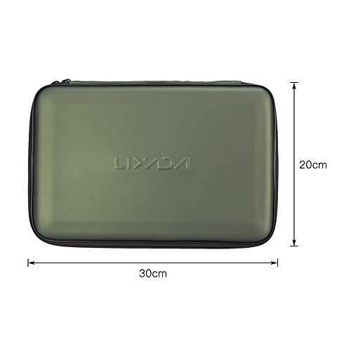 Equipamento de pesca, Andoer Caixa de equipamento de pesca acolchoada para armazenamento de alarme d