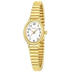 Klein Gut Lesbar Edelstahl Zugarmband Elastisch Armband Damen Analog Quarz Armbanduhr Wasserdicht