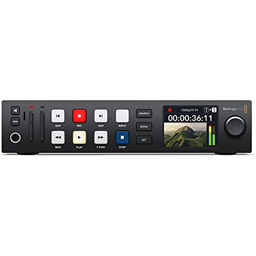 Image of Blackmagic Design HyperDeck Studio HD Plus Recorder with 6 ft Power Cord and 5-Pack SolidSignal Cable Ties (HYPERD /ST /DCHP)