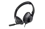 CREATIVE HS-720 V2 USB Digital Audio On-ear Headset with Noise-cancelling Condenser Boom Mic, Inline Mute/Calls/Volume Control and Mic-monitoring Feature, Simple Plug-and-play for Video Calls