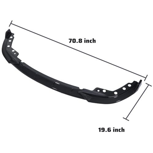 ZXMOTO Front Bumper Lip Spoiler Splitter Body Kit ABS Fit for BMW G20 G28 M Sport 3 Series Sedan 330i 330e M340i 2019 2020 2021 2022 Carbon Fiber Look