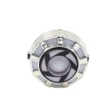 GZYF Faros delanteros LED para motocicleta, luces tipo ojo de ángel, lente de 12 V, ABS, rojo y azul para universal