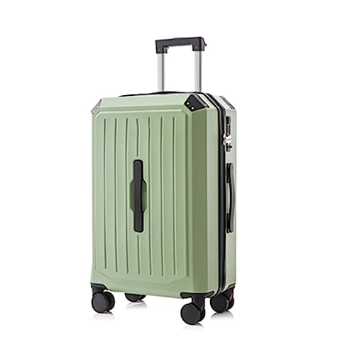 Kitchen Sink Suitcase Luggage with Spinner Wheels, Large Capacity Charging Password Travel Trolley Case, with Cup Holder, 20 In/22 In/24 In/26 In/28 Inch Carry On (Green 24 in)