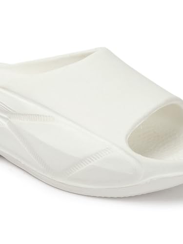 Image of AROOM Men's Classic Ultra Soft Sliders /Slippers with Cushion FootBed for Adult | Comfortable & Light Weight | Stylish & | Waterproof & Everyday Flip Flops for Gents /Boys