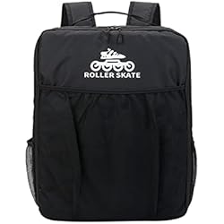 Maletas Para Patines Profesionales XINBALOVE Bolsa para Patines, Mochila para Patines, Bolsa de Almacenamiento para Patines en línea para Patines de Hielo, Bolsa para Patines Profesionales para Hombros para niños- M Black
