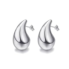 03 Large Teardrop-Silver