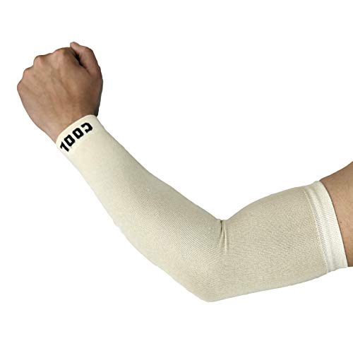 Image of Cotson Skin Cotton Arm Sleeves for Men Women Sun Protection (Pack of 1 Pair)