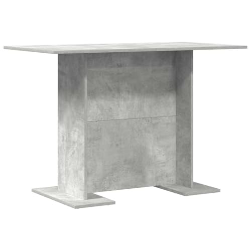 Table à manger gris béton 110x60x75 cm pour salle à manger moderne - 3