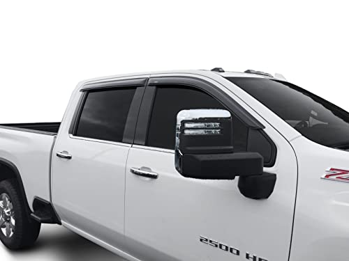 Auto Ventshade [Avs] Outside Mount Ventvisor | 2002 - 06 Avalanche/Suburban/Escalade Ext/Yukon Xl, 2001 - 07 Chev./Gmc Silv./Sierra 1500/2500/3500 Classic/Crew- Smoke, 4 Pc. | 94355 #TOP7