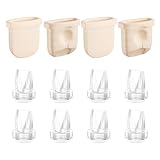 TOVVILD 12PCS Duckbill Valves Silicone Diaphragms Compatible with eufy E10/E20/S1/S1 Pro Replacement Parts, Wearable Breast Pump Accessories