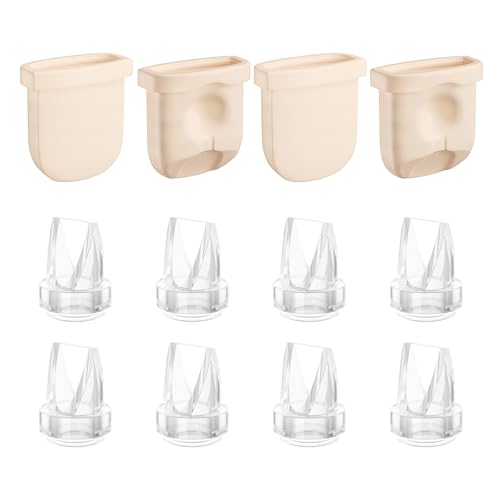 TOVVILD 12PCS Duckbill Valves Silicone Diaphragms Compatible with eufy E10/E20/S1/S1 Pro Replacement Parts, Wearable Breast Pump Accessories