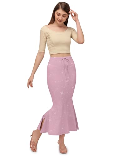 Image of Mehrang Stretchable Shimmer Saree Shapewear Petticoat for Women, Skirts for Women,Shape Wear Dress for Saree