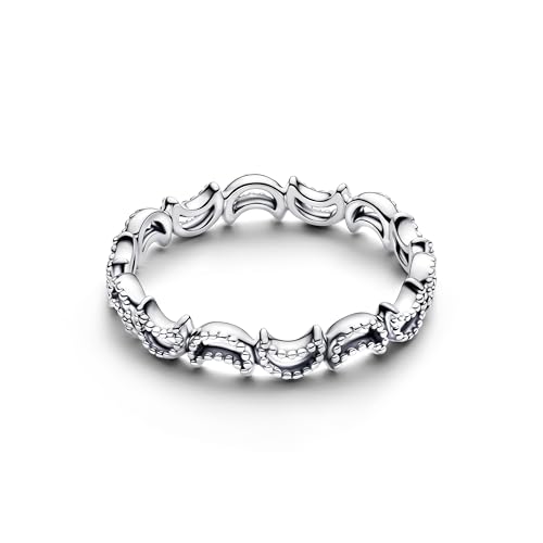 Pandora Anillo de Mujer Media Luna Plata 194258C00, 56/17,8, Plata de, No es una Piedra Preciosa