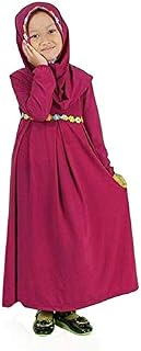 EITC Children Girls Muslim Dress Long Sleeves Skit Kids Long Dress Navy Blue/Green/Purple