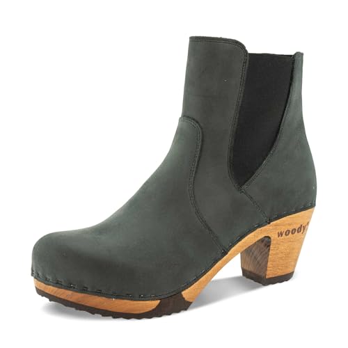 Bottine Lara Woody Femme gris 37 avec semelle isolante et cuir souple premium