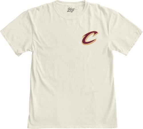 Image of Blue 84 NBA Unisex-Adult NBA Officially Licensed T-Shirt Ringspun Front /Back Ivory
