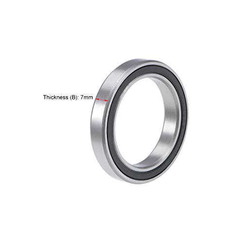 Uxcell A19010900UX0811 6806-2Rs Deep Groove Ball Bearing 30X42X7Mm Double Sealed Chrome Steel Bearings 1-Pack thumb #2