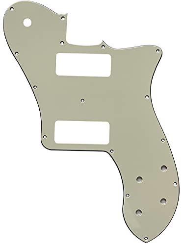 �J�X�^���M�^�[�s�b�N�K�[�h Fits US Fender 72 Tele Standard Deluxe Reissue P90 Style Guitar Pickguard (3�v���C�~���g�O���[��)