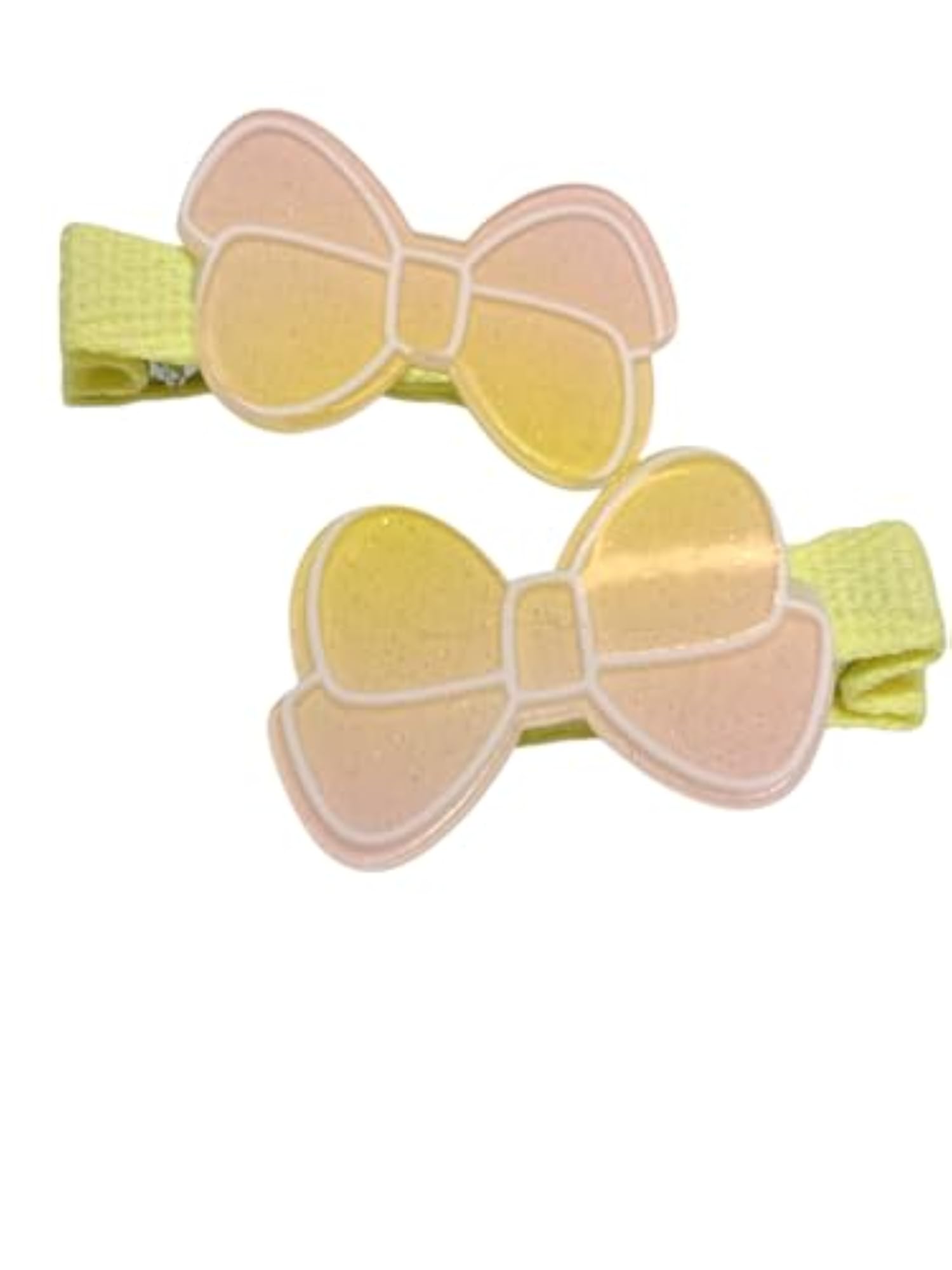 Cute Bow Hair Clips for Girls, Glitter Resin Alligator Clips