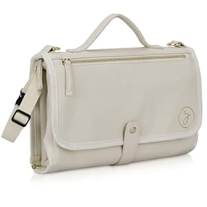 Portable Diaper Changing Pad. Portable Changing Pad for Diaper Bag. Travel Changing Pad. Newborn Essentials, Newborn Girls and Boys, Cream, 750 Count