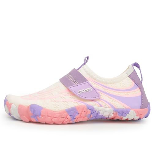 Zapatos acuáticos para niñas talla 35 color morado perfectos para snorkel y playa