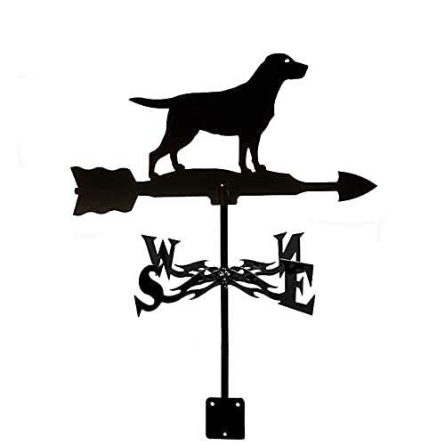 CNMJI Veleta De Viento Abeja Matador Indicador Dirección del Viento Weathervane Veleta Herramienta De Medición para Jardín Techo De Patio Trasero Decoración,Dog Cover