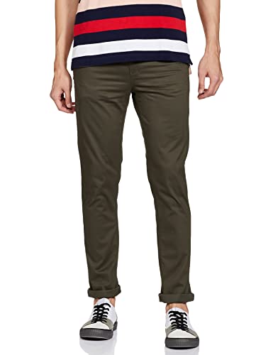 Image of Spykar Men's Slim Trousers