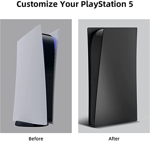 Image of New world Faceplate for PS5 Digital Edition, Replacement FacePlate for PS5 Digital Edition (Black)