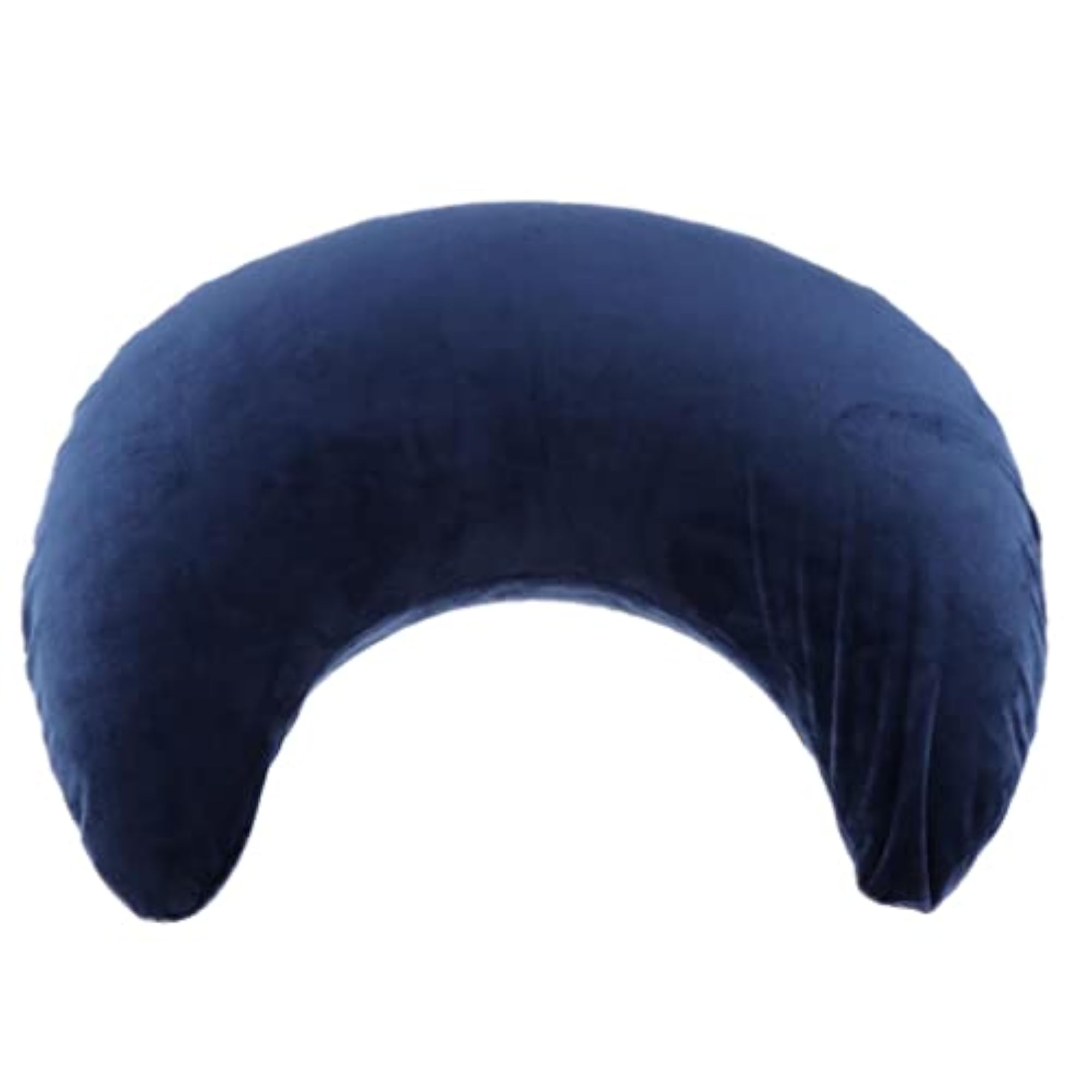 Portable Compact Inflatable U Shaped Air Pillow, Blue