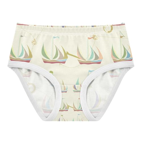 Colorful Sailboats Toddler Girls's Underwear 2T 202c1424