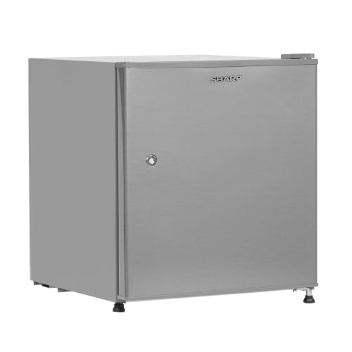 Image of SHARP 50L 2 Star Direct Cool Single Door Mini Bar Refrigerator with Chiller Freezer Box |Japan 7 Shield Protection|Toughend Glass shelvesI (Silver Hairline, SJ-MRD055N2-PSH, 2026 Model)