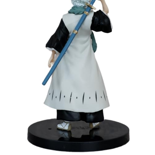 Image of Blue Aura Bleach Toshiro HitsugayaAction Figure Toy Height -15CM Collectible for Fans PVC Multicolour | Bleach White Green