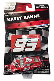 NASCAR Authentics Kasey Kahne #95 Diecast Car 1/64 Scale - 2018 Wave 9 - with Die Cut Sticker - Collectible