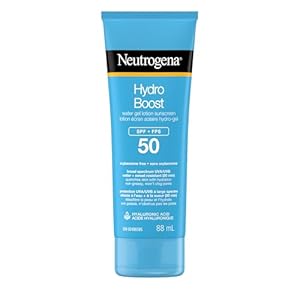Neutrogena Hydro Boost Water Gel Sunscreen Lotion with Broad Spectrum SPF 50, Water-Resistant & Non-Greasy Hydrating Sunscreen Lotion, Oil-Free, 88 mL