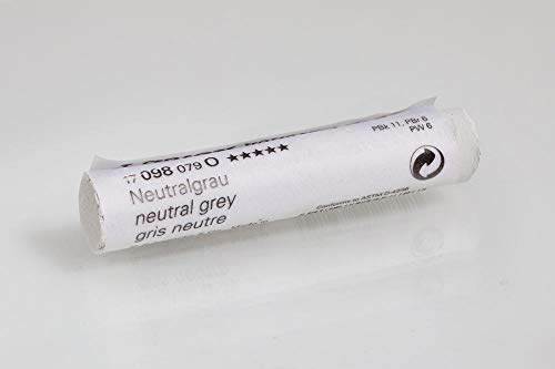 Schmincke - Pastel, 17098079, stick in the color neutral grey, handmade pastels, brilliant, velvety matt, highly lightfast colors