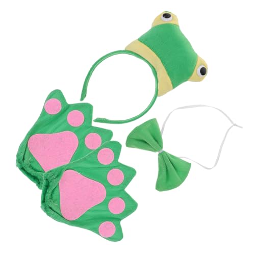 ERINGOGO 1 Juego conjunto de diadema de rana decoraciones de fiesta de rana Accesorios de disfraz para espectáculos diadema de animales de dibujos animados disfraz de rana el plastico