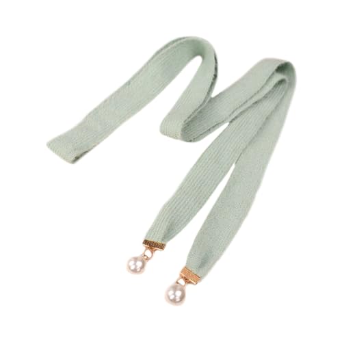 YM YOUMU Women Soft Knitted Belt Replacement with Pearls Elegant Waist Belts for Long Sweater Cardigan Dress2