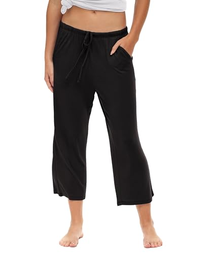 Sexy Basics Women's Lounge Pants | Ultra Soft Capri Style PJ Drawstring Bottoms | Multi Packs & Colors2