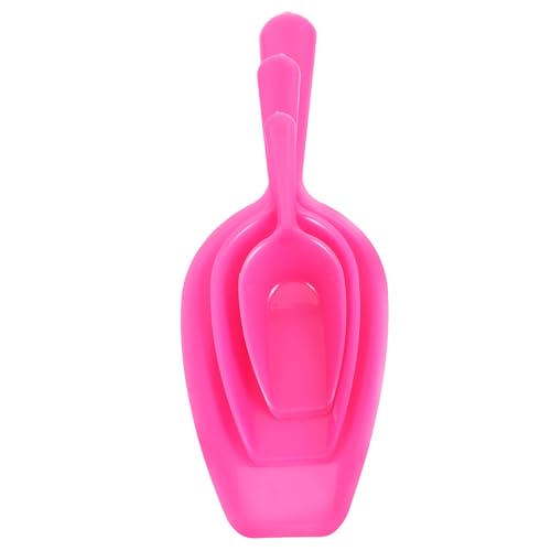 FOMIYES Pala Pequeña para Joyería 3 Piezas Rosa, Herramienta Portátil para Organizar Cuentas y Bisutería, Pala para Manualidades Diy, Almacenamiento y Medición en Bricolaje