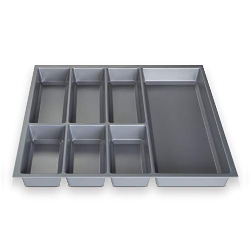 ORGA-BOX® III Besteckeinsatz Besteckkasten silbergrau für 60er Schublade z.B. Nobilia ab 2013 (473,5 x 494 mm) Cover