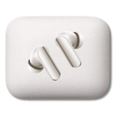 Image of Lynacz Original Blutooth, Earbude, Earphone Compatible with Ralme, C85 Pro, C85, C8, C75x, C65, Buds Air 7 Pro TWS Earbuds with 53 dB ANC, LHDC, 45Ms Low Latency, 360 Spatial Audio, IP55 (White)