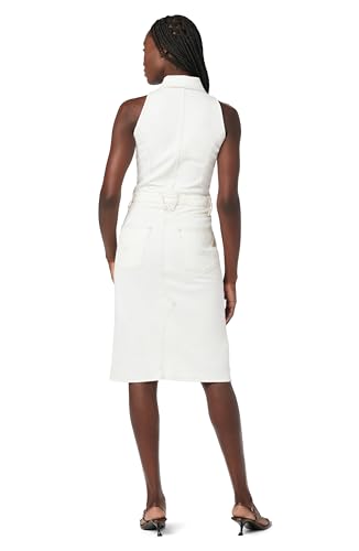 Image of Hudson Women's Sleeveless Collared Halter Utility Dress with Pockets