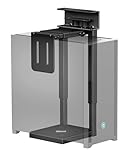 monTEK 30KG Heavy-Duty Under Desk PC Mount, No-Drill Installation, Adjustable PC Holder with Protective Pads, 16.1"–25.6" Height, Ideal for Office, Home, Classroom, Black