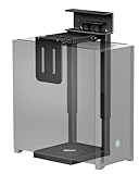monTEK 30KG Heavy-Duty PC-Halterung unter Schreibtisch, Ohne Bohren montierbar, Verstellbare PC-Halterung mit Schutzpolstern, 16,1"-25,6" Höhe, ideal für Büro, Zuhause, Klassenraum, Schwarz