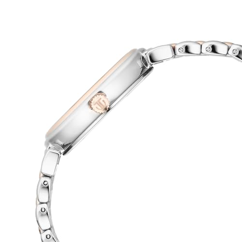 Image of Titan Aura Phase Quartz Analog Silver White Dial Stainless Steel Strap Watch for Women-95242WM01