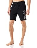 BOSS Herren Nightwear Kurze Hose Schlafhose Pyjamashorts Identity Short Bermuda, Farbe:Schwarz, Größe:2XL, Artikel:-001 Black