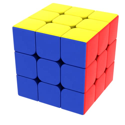 wudcraft3X3 Sticker Less Speed Cube Mind Refresher Puzzle Cube Toy for Kids and Adult